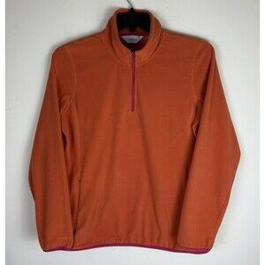 Women’s Orvis 1/4 Zip Pullover / Jacket / Orange / Size Large
